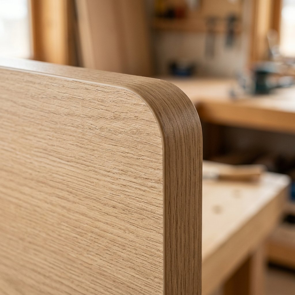 Detalle de canto Rehau termofusionado